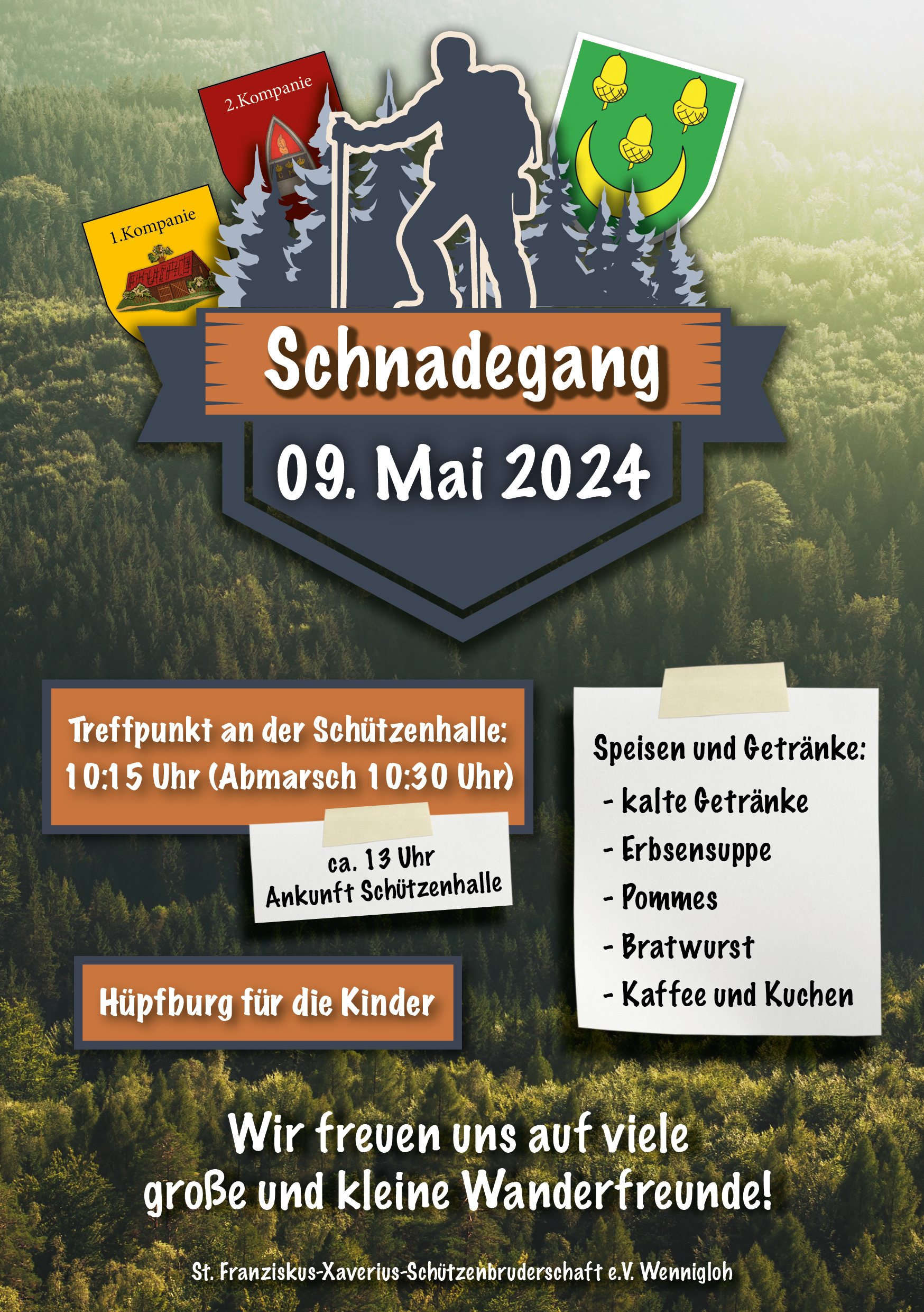 240430-Flyer zum Schnadegang SFX Wennigloh am 09.05.2024